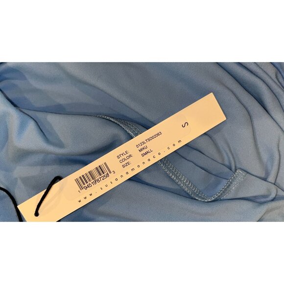 NWT Susana Monaco - One Arm Gathered Dress in Cobalt small ($218) - Picture 9 of 11
